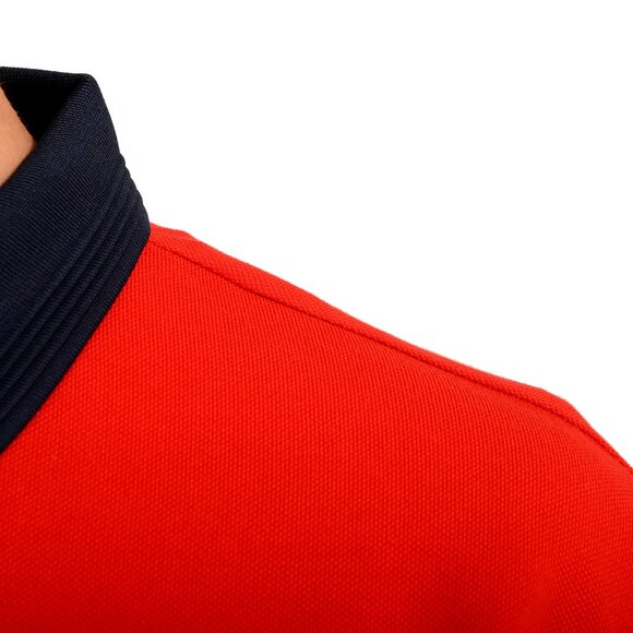 Scuderia Ferrari Men's Piquet Ferrari Tape Short Sleeve Polo Shirt US L IT 52 - Picture 5 of 7